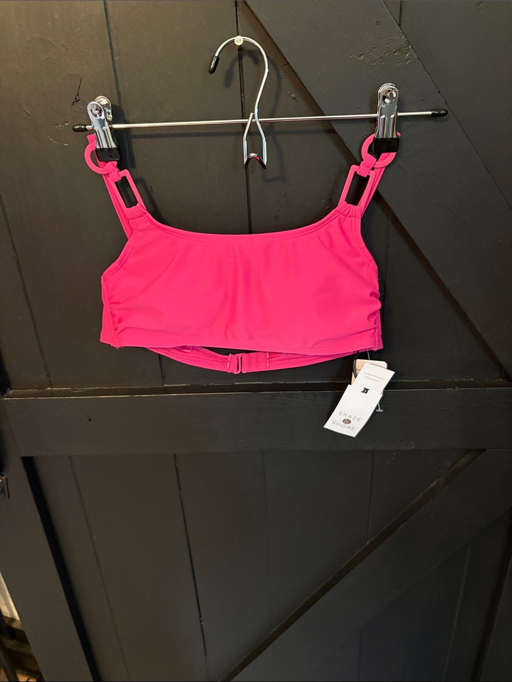 Shade & Shore Neon Pink Bralette Swim Top